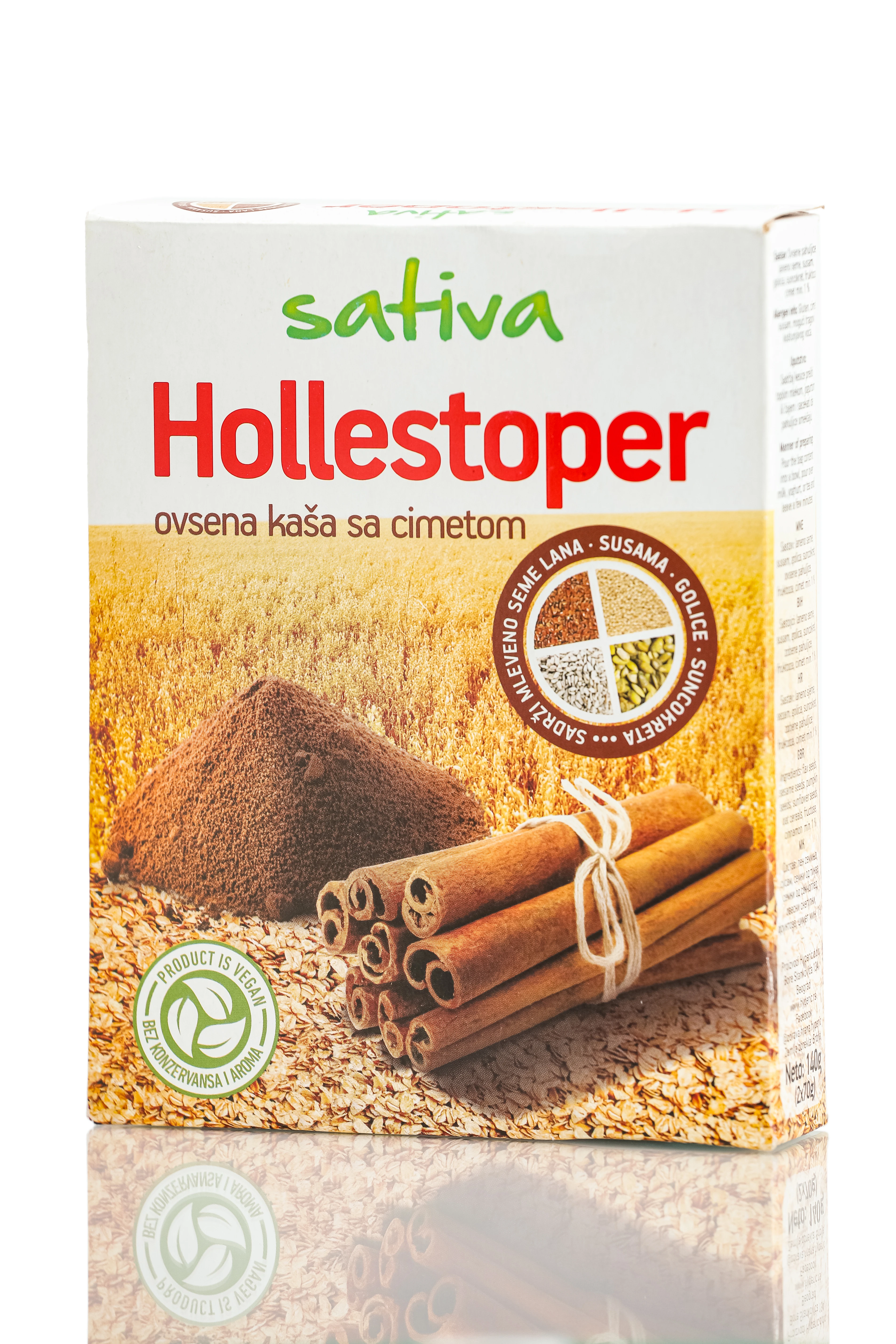 Sativa Hollestoper ovsena kaša sa cimetom 140 g Hyperic